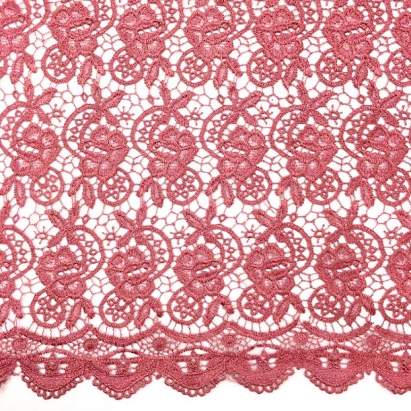 Scalloped Floral Lace DUSKY PINK